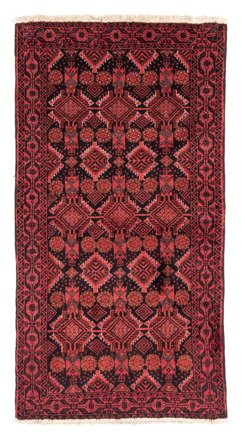 Løber Baluch-tæppe - 187 x 99 cm - rød