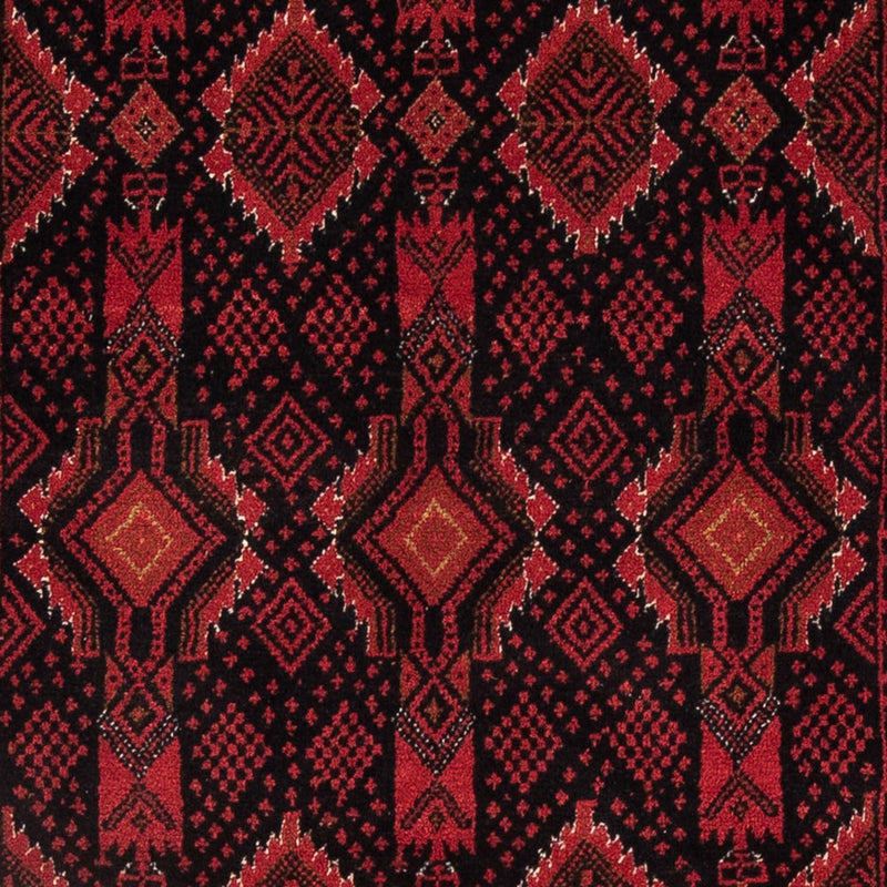 Løber Baluch-tæppe - 182 x 102 cm - mørkerød