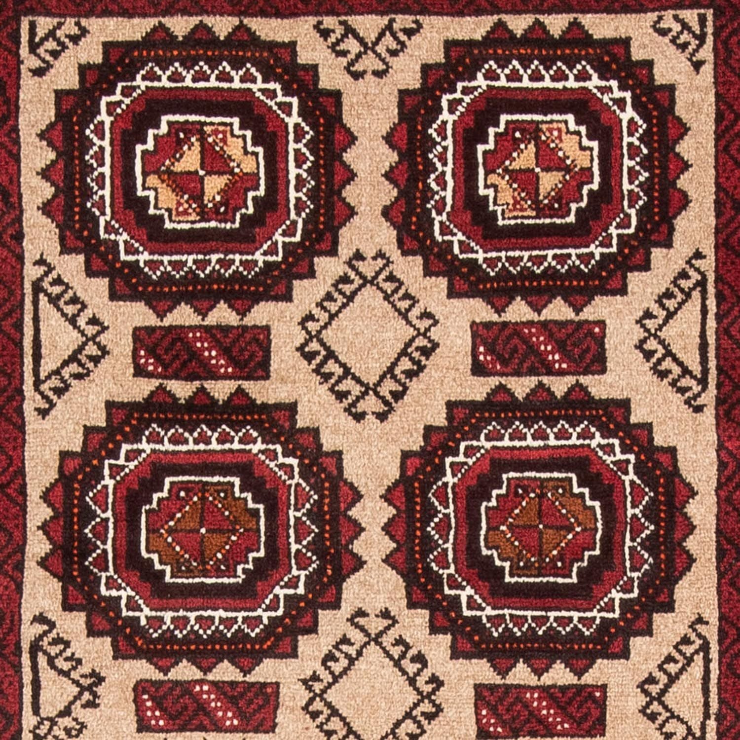 Løber Baluch-tæppe - 195 x 104 cm - beige
