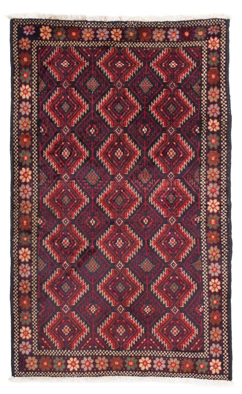 Baluch-tæppe - 158 x 95 cm - mørkeblå