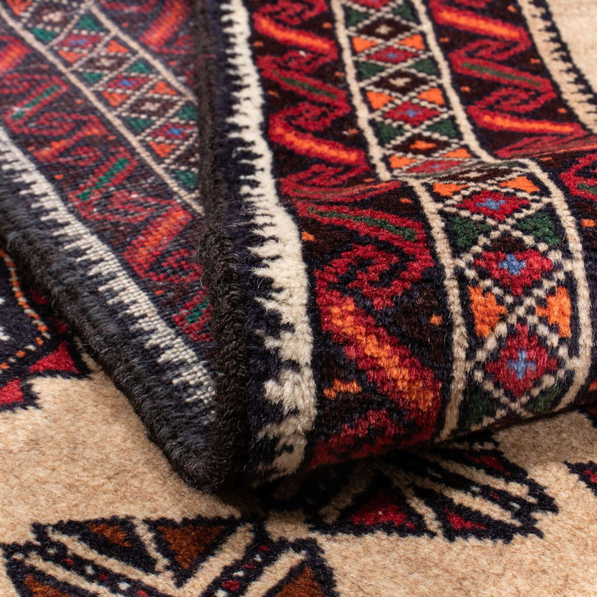 Baluch-tæppe - 189 x 108 cm - beige