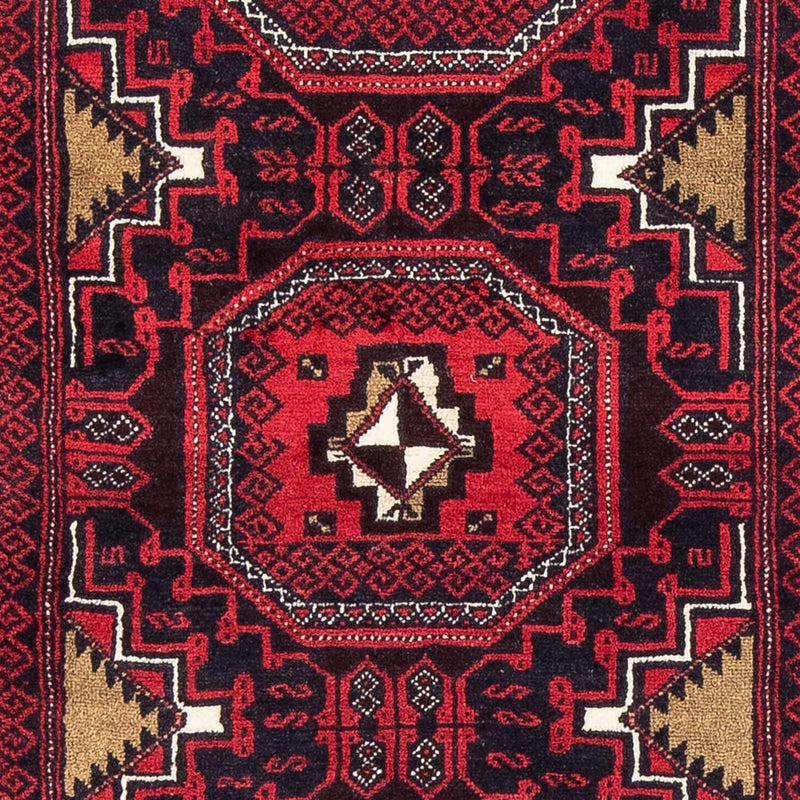 Løber Baluch-tæppe - 175 x 95 cm - mørkerød
