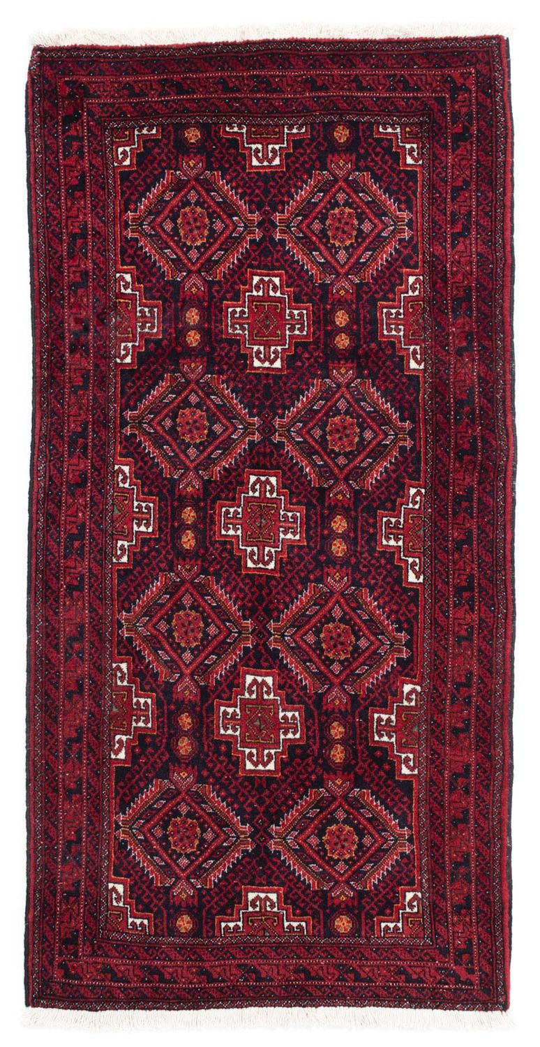 Baluch-tæppe - 164 x 87 cm - mørkerød