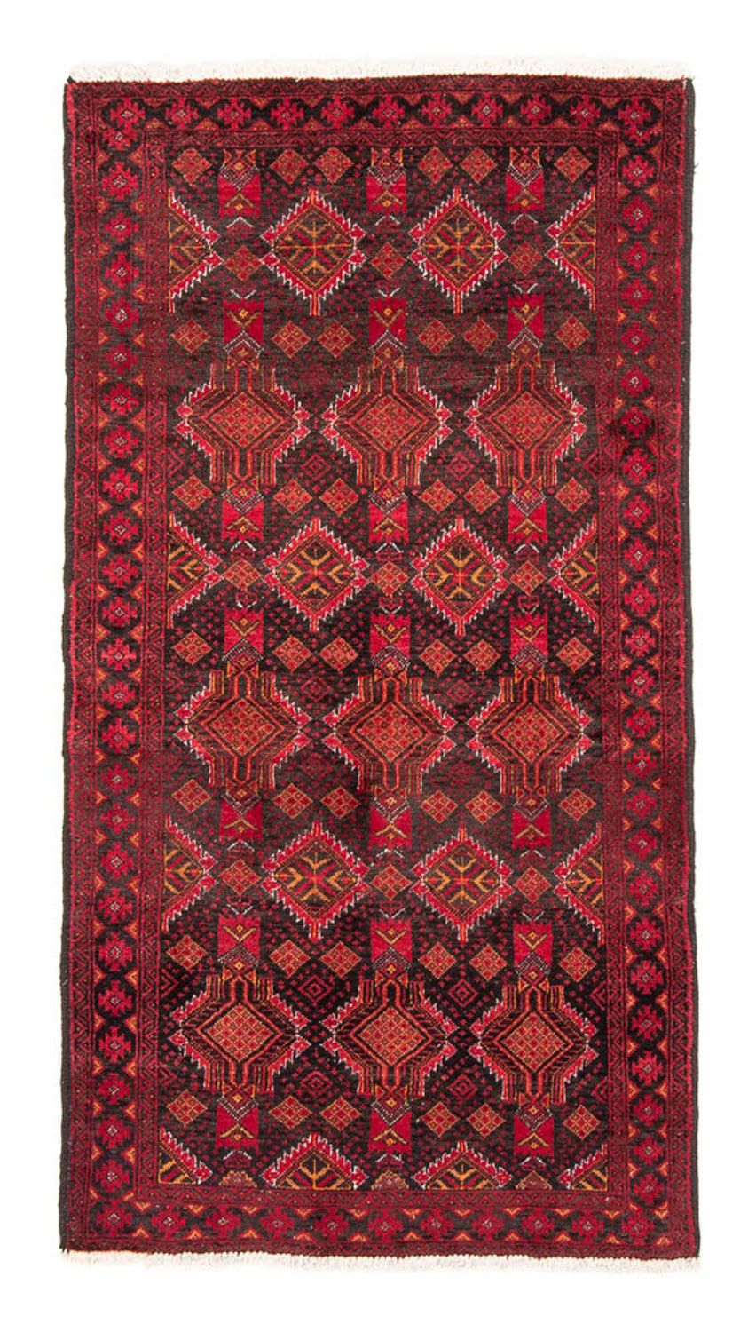 Løber Baluch-tæppe - 194 x 105 cm - rød