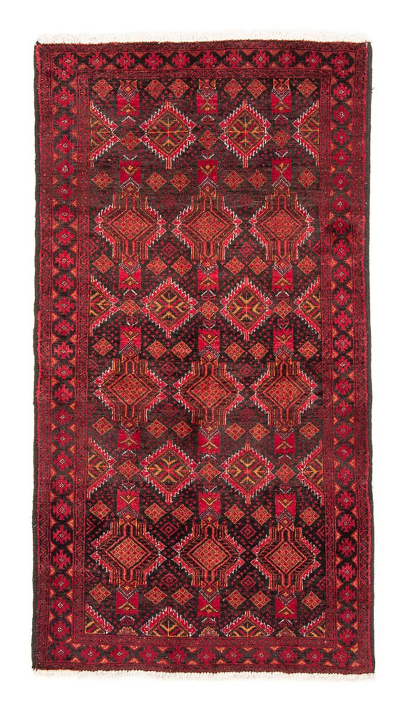 Løber Baluch-tæppe - 194 x 105 cm - rød