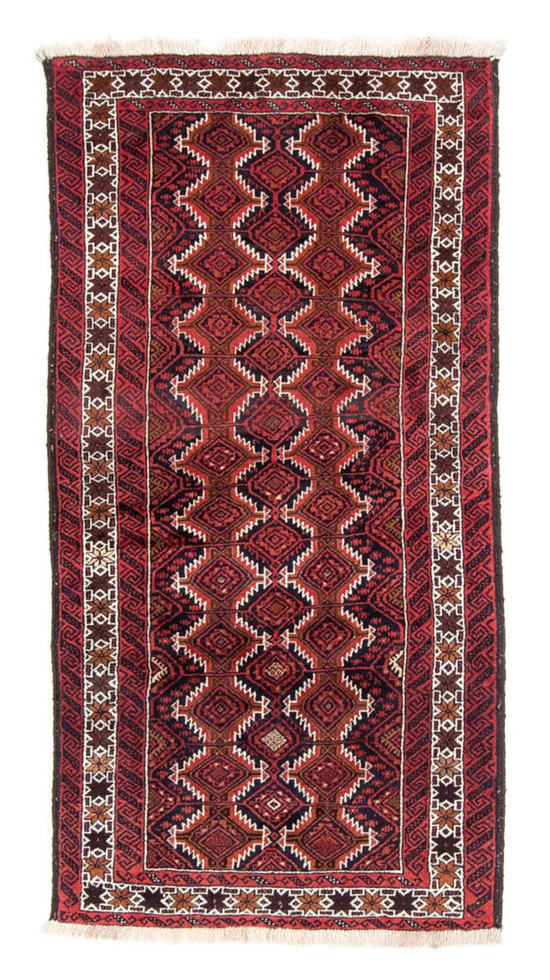 Løber Baluch-tæppe - 189 x 97 cm - rød