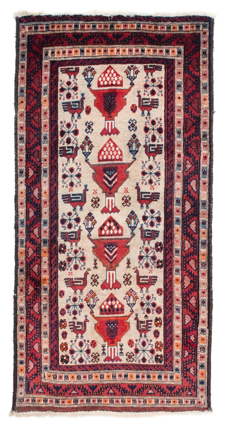 Løber Baluch-tæppe - 181 x 91 cm - beige
