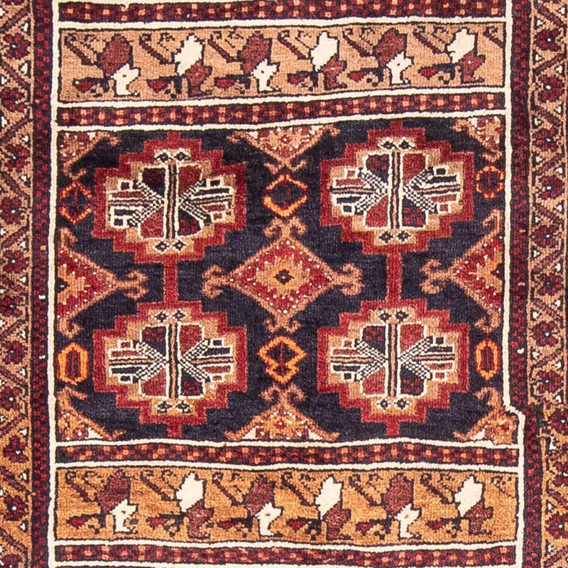 Løber Baluch-tæppe - 201 x 111 cm - flerfarvet