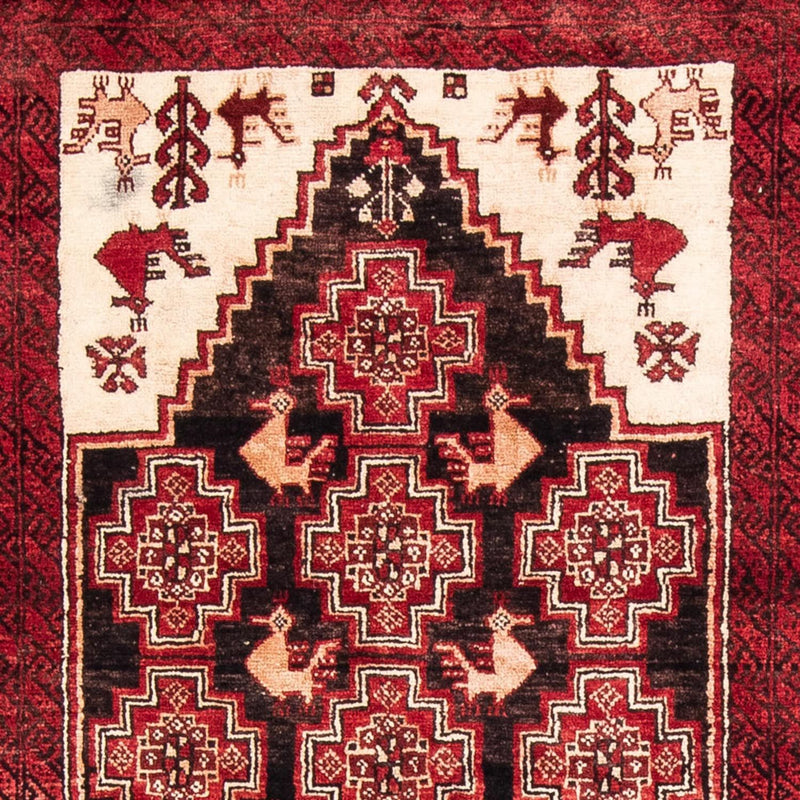 Løber Baluch-tæppe - 202 x 100 cm - rød