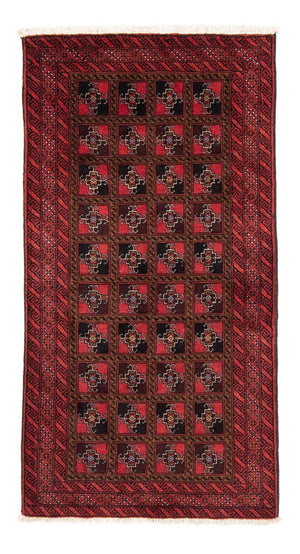 Løber Baluch-tæppe - 197 x 104 cm - rød