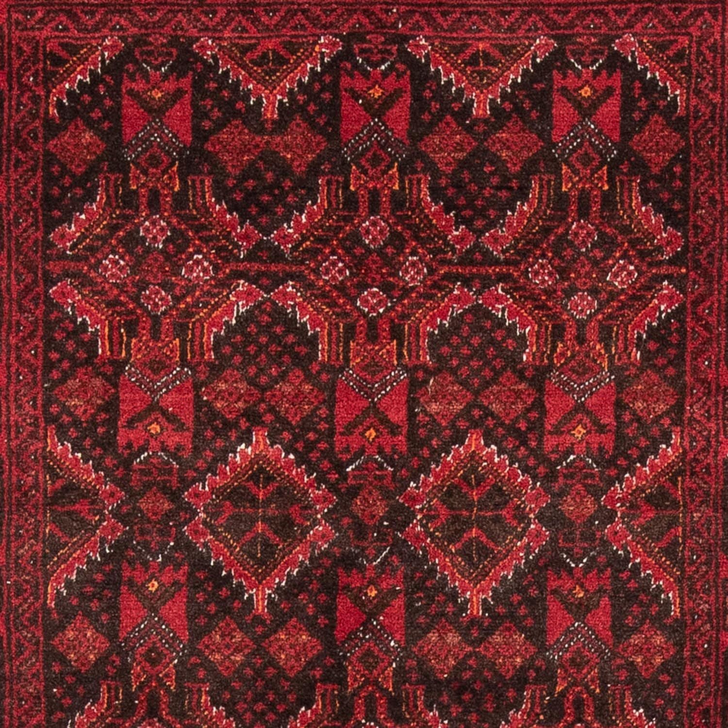 Løber Baluch-tæppe - 196 x 100 cm - rød