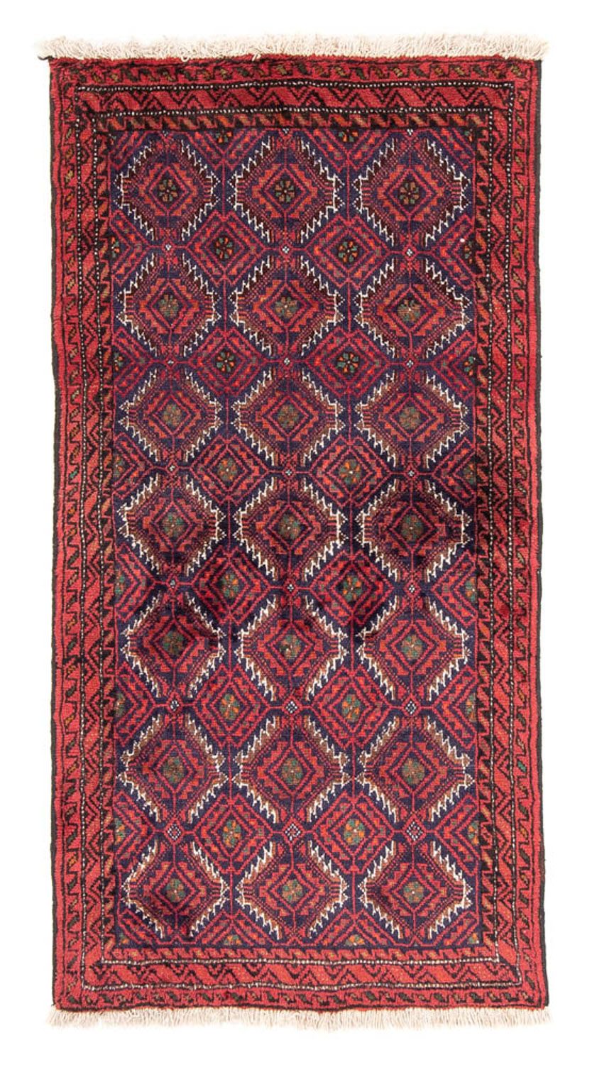Løber Baluch-tæppe - 176 x 89 cm - rød