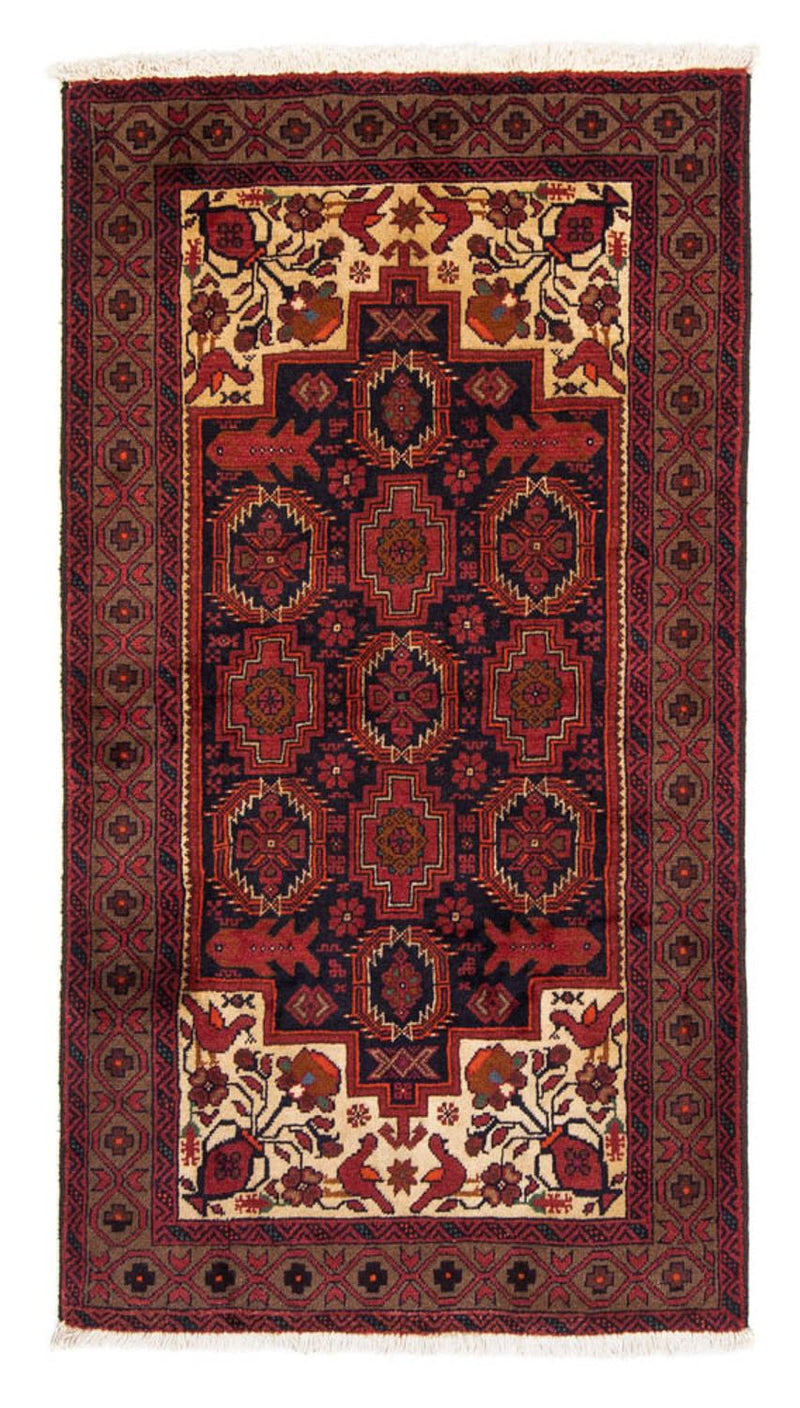 Løber Baluch-tæppe - 182 x 103 cm - rød