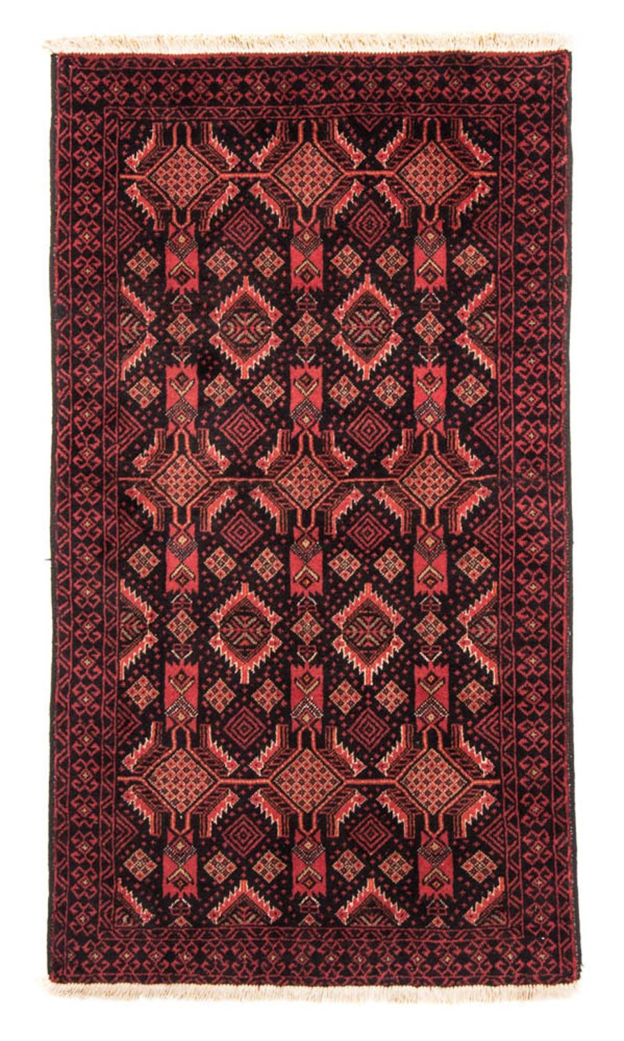 Løber Baluch-tæppe - 176 x 101 cm - lysrød
