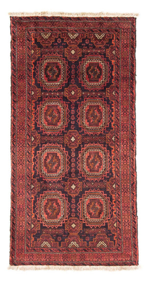 Løber Baluch-tæppe - 200 x 106 cm - lysrød
