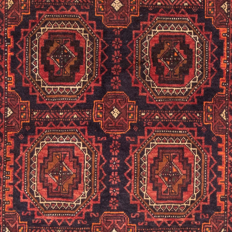 Løber Baluch-tæppe - 200 x 106 cm - lysrød