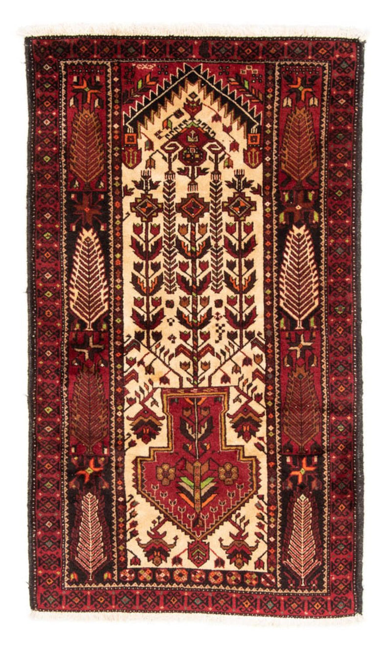 Løber Baluch-tæppe - 187 x 102 cm - rød