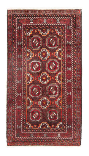 Løber Baluch-tæppe - 186 x 99 cm - rød