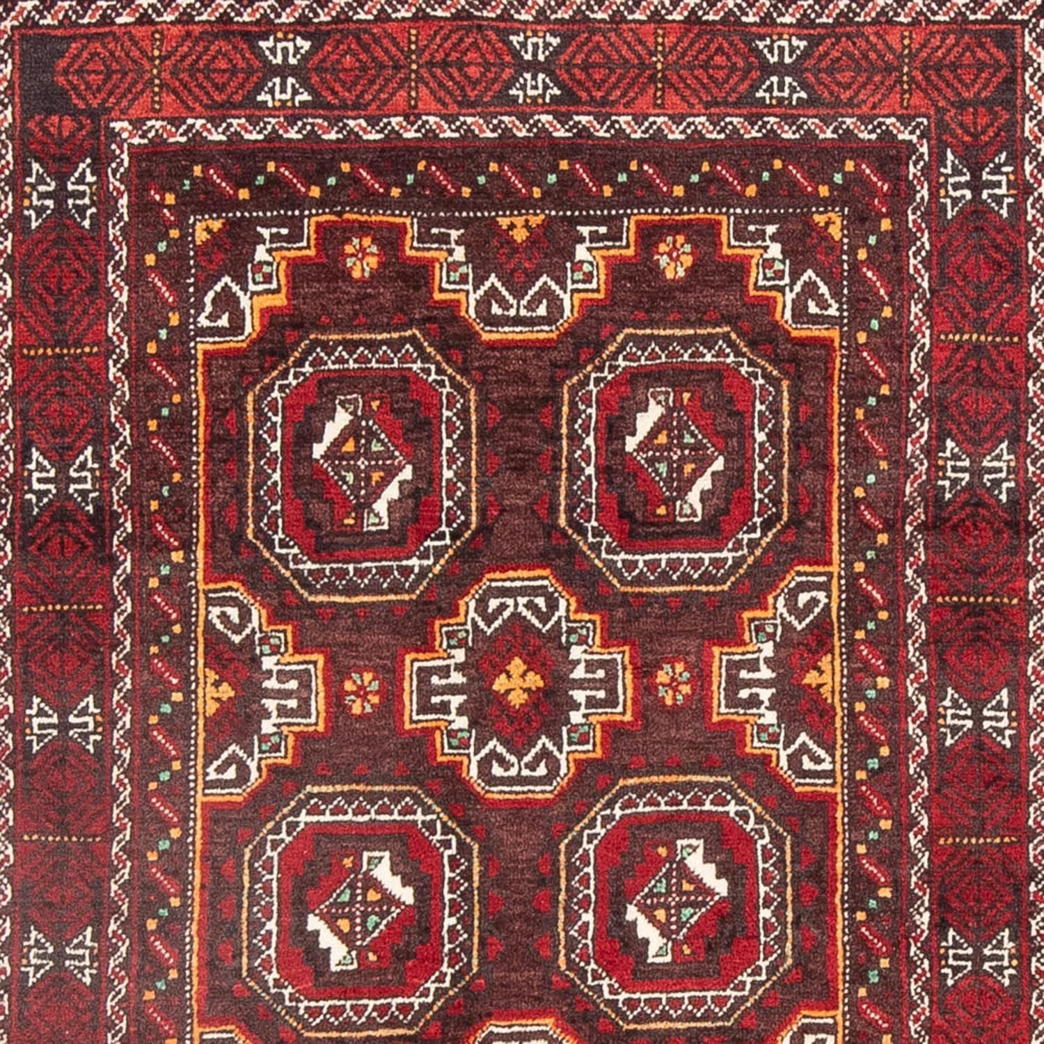 Løber Baluch-tæppe - 186 x 99 cm - rød