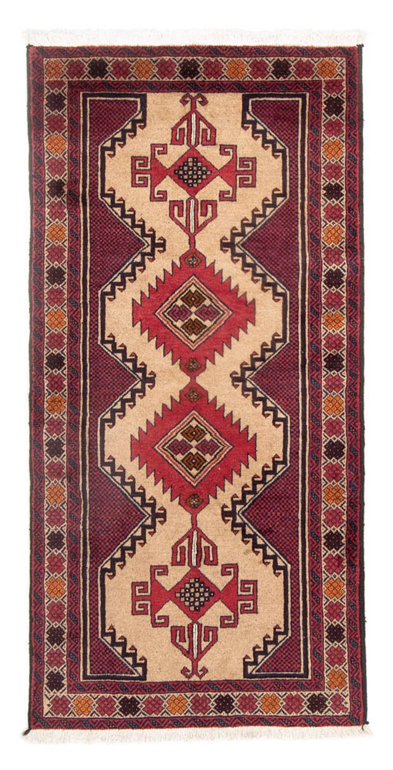 Løber Baluch-tæppe - 205 x 103 cm - beige