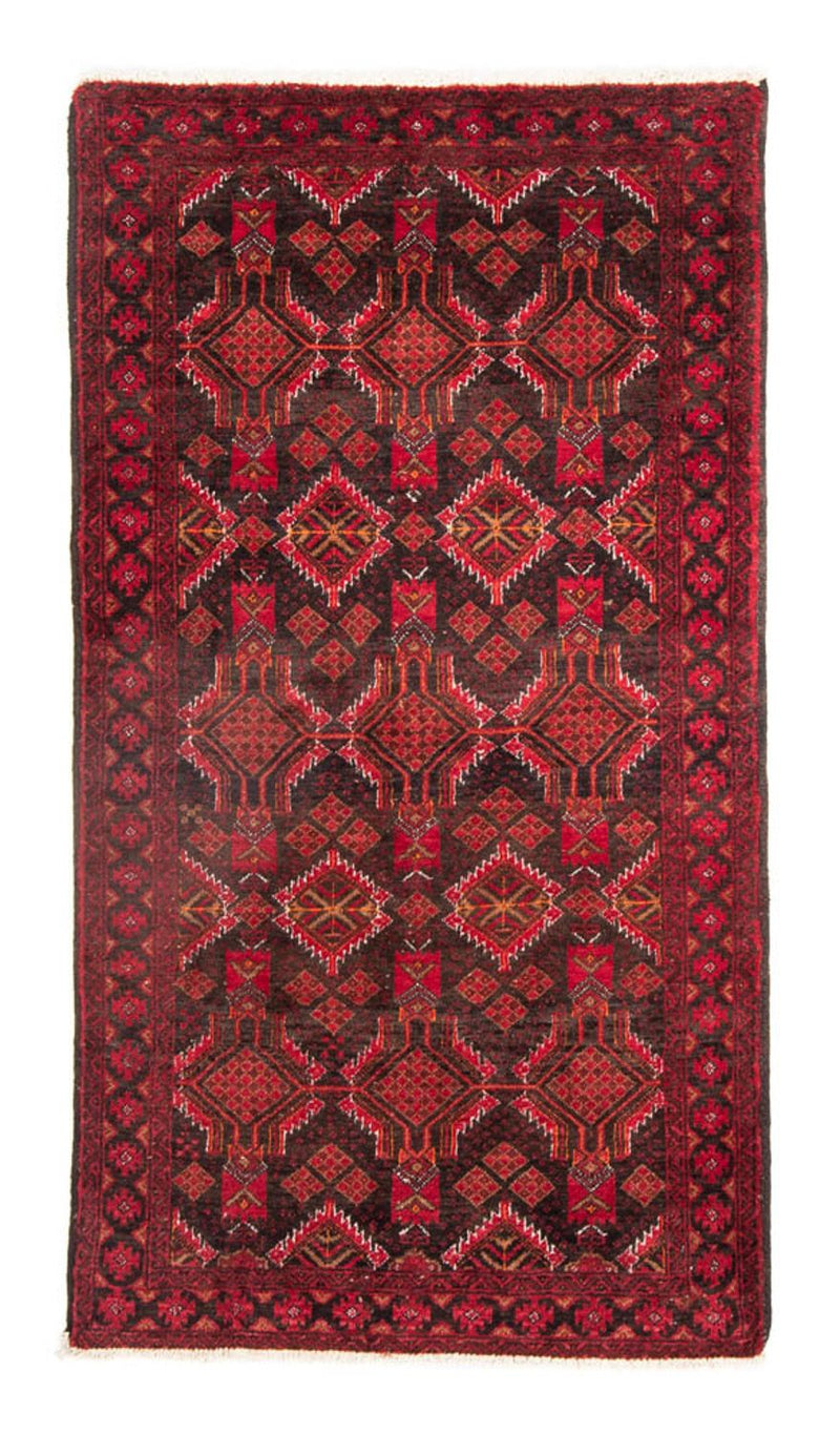 Løber Baluch-tæppe - 191 x 102 cm - rød