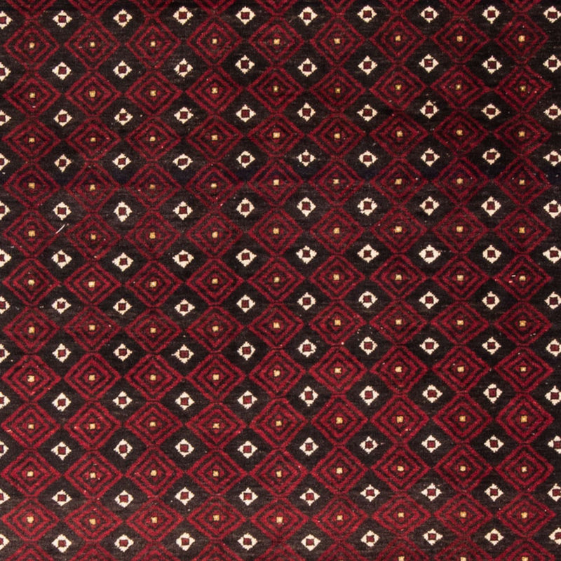 Løber Baluch-tæppe - 210 x 114 cm - mørkerød