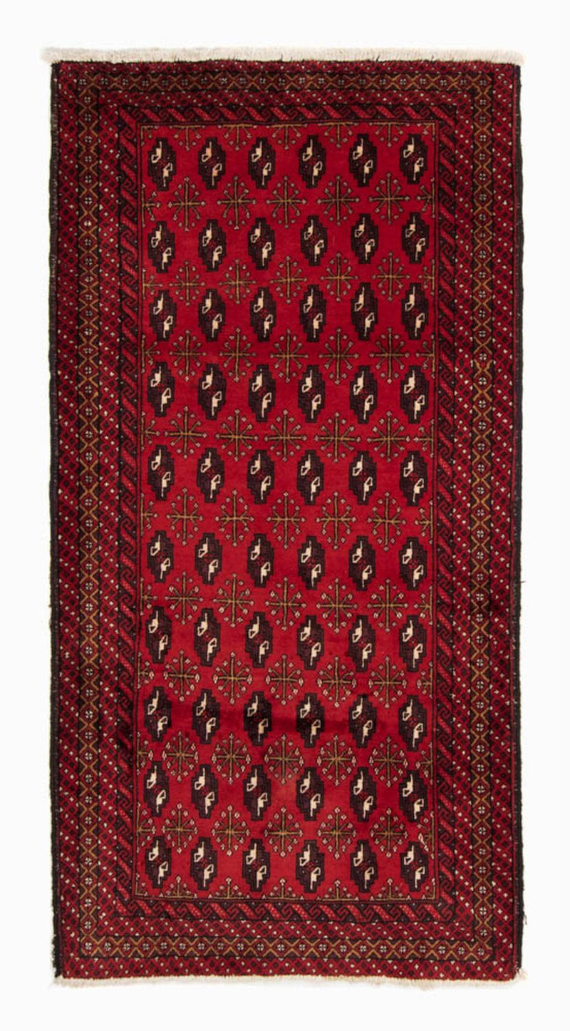 Løber Baluch-tæppe - 208 x 108 cm - rød