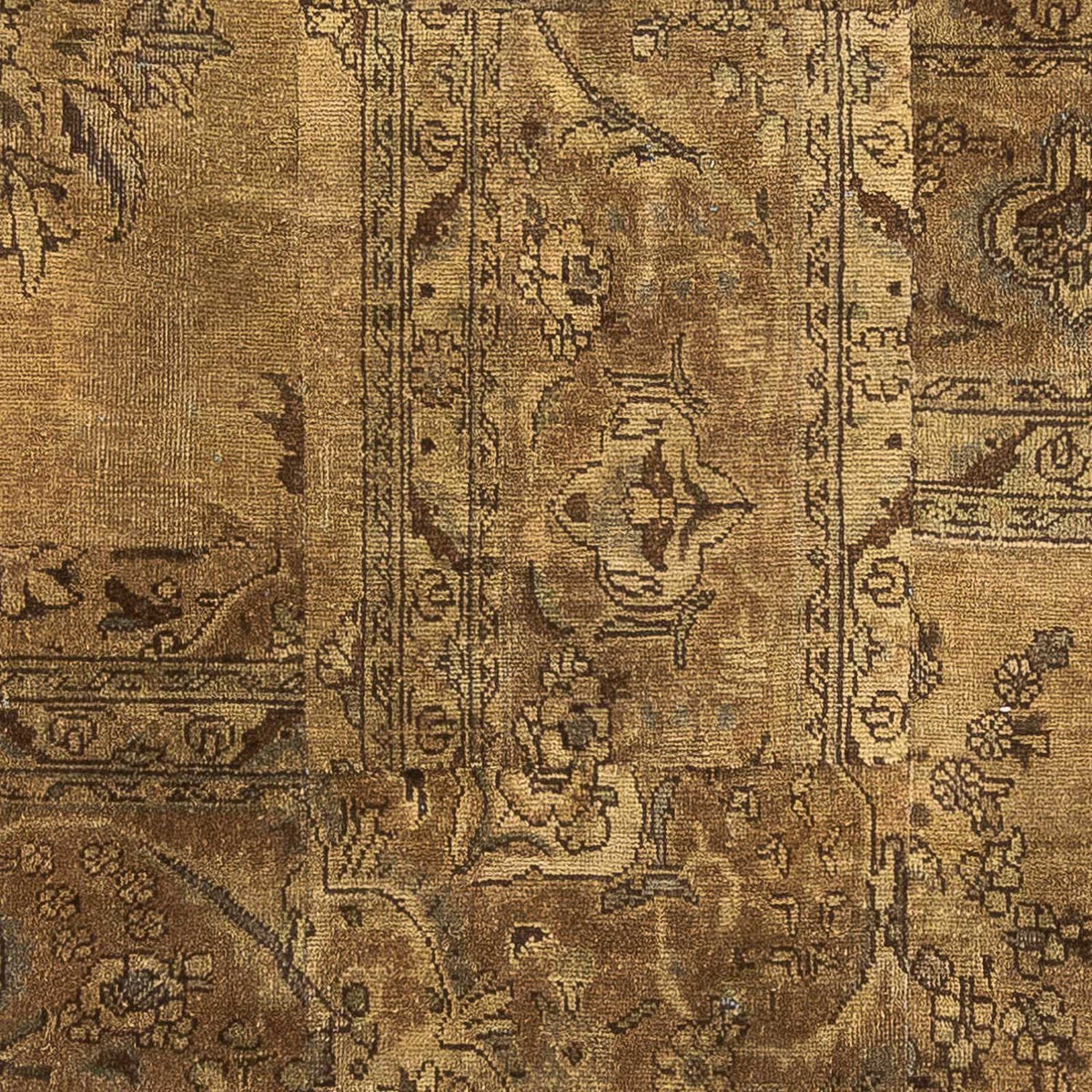 Patchwork-tæppe - 207 x 128 cm - flerfarvet