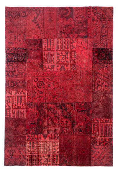 Patchwork-tæppe 196x296cm - Perserteppich Wollteppich