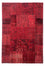 Patchwork-tæppe - 296 x 196 cm - mørkerød