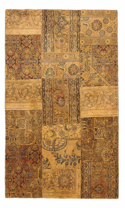 Patchwork-tæppe 131x205cm - Perserteppich Wollteppich