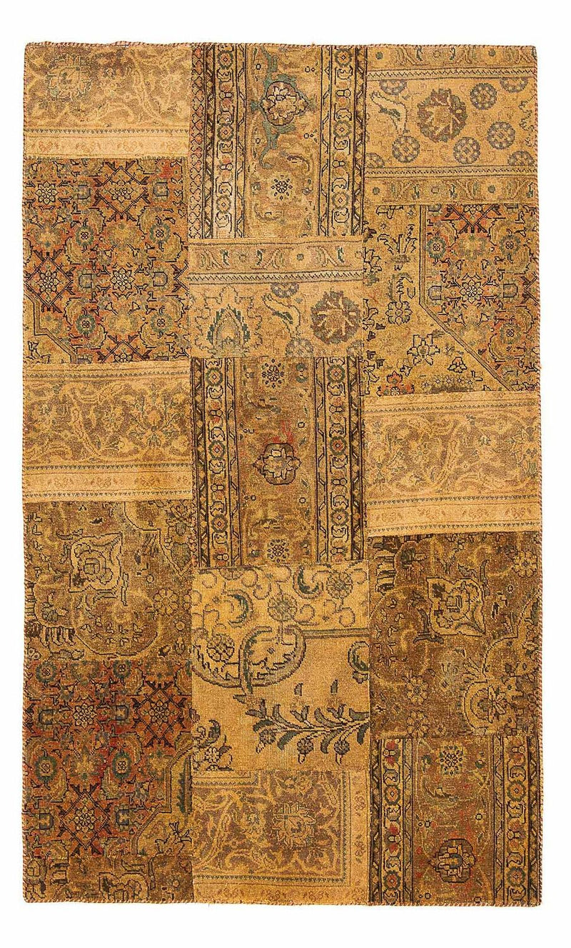 Patchwork-tæppe - 205 x 131 cm - flerfarvet