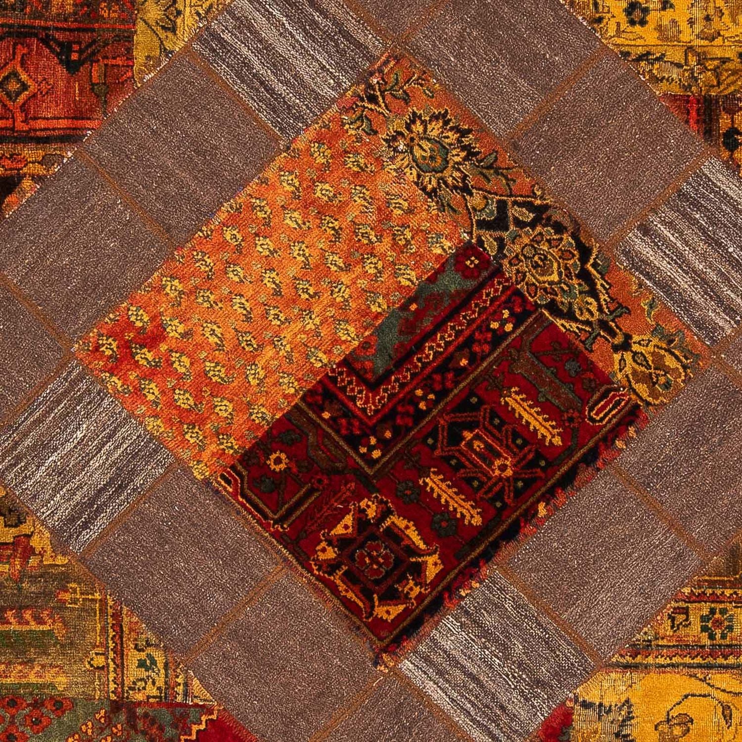 Kelim-tæppe - orientalsk firkantet  - 180 x 179 cm - flerfarvet