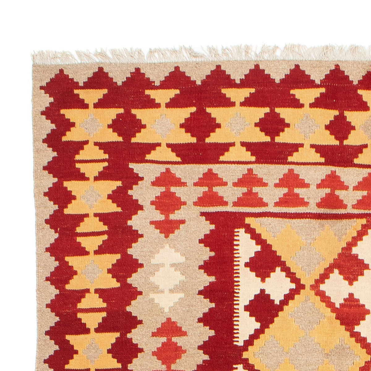 Kelim-tæppe - orientalsk - 243 x 167 cm - flerfarvet