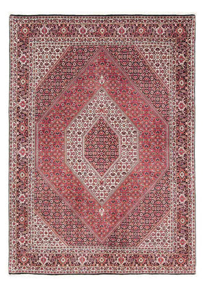 Persisk tæppe - Bijar - 243 x 171 cm - lysrød