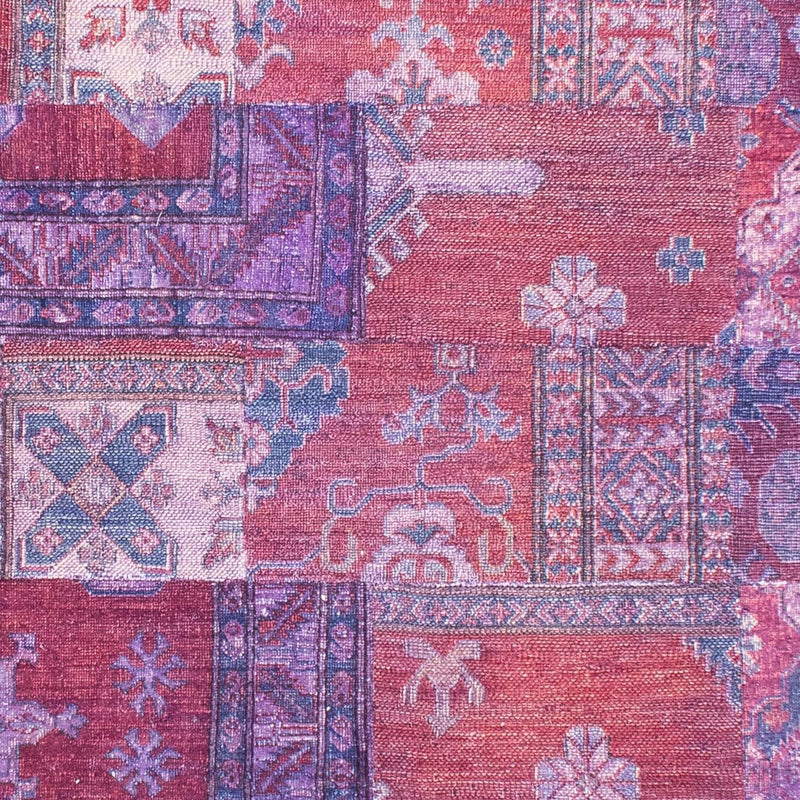 Patchwork-tæppe - 291 x 210 cm - flerfarvet