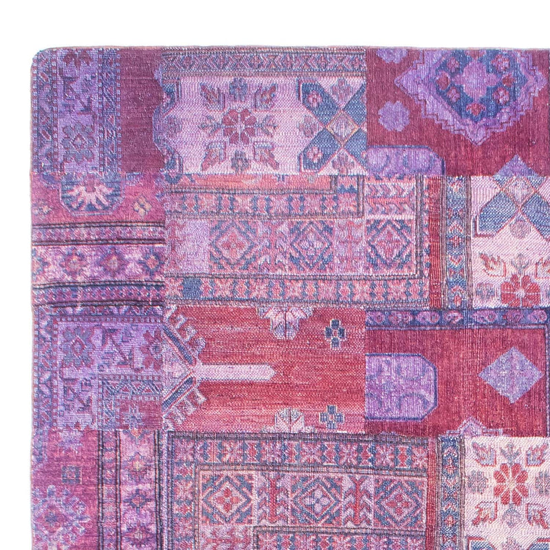 Patchwork-tæppe - 291 x 210 cm - flerfarvet