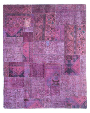 Patchwork-tæppe - 307 x 240 cm - flerfarvet