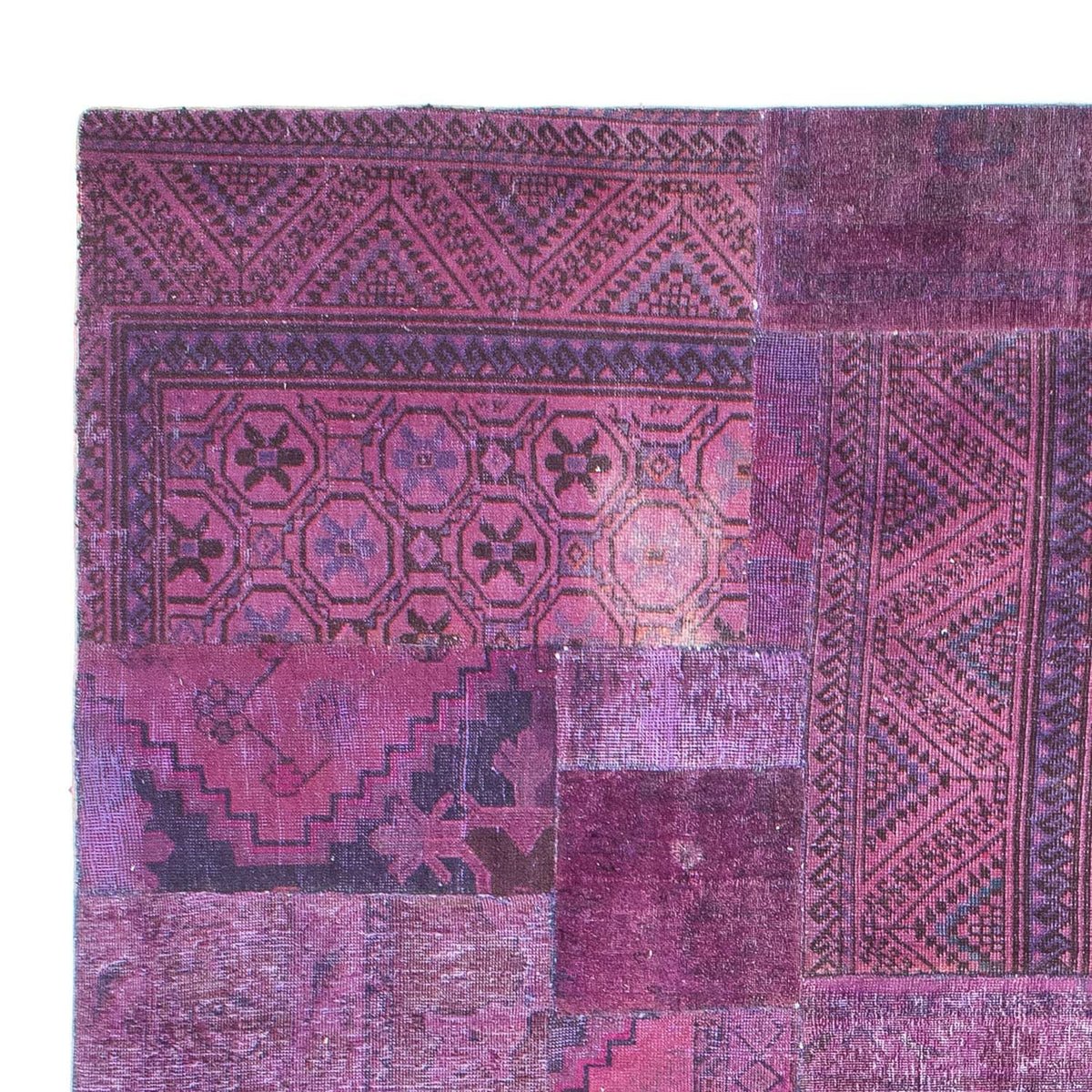Patchwork-tæppe 240x307cm - Perserteppich Wollteppich