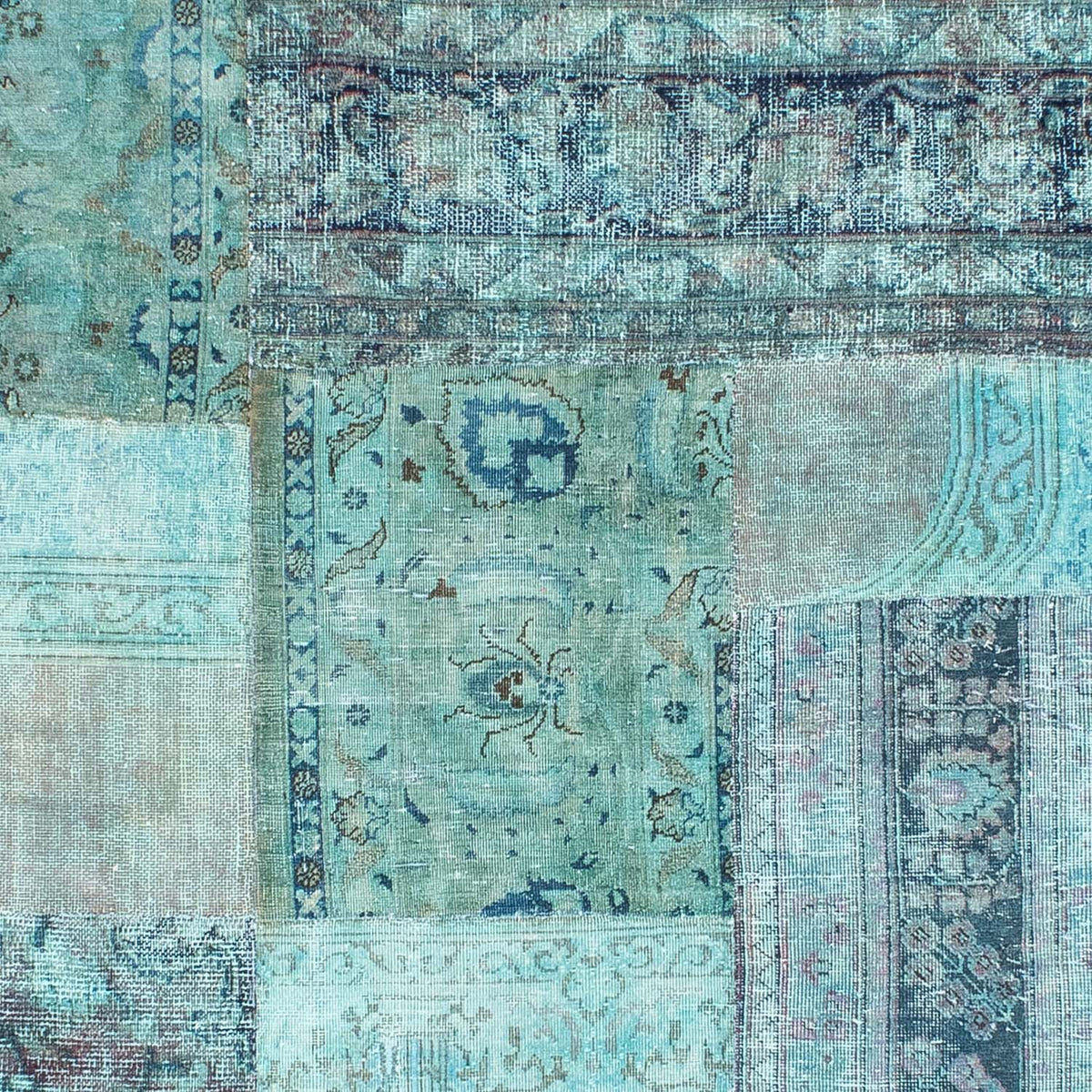 Patchwork-tæppe - 299 x 238 cm - flerfarvet
