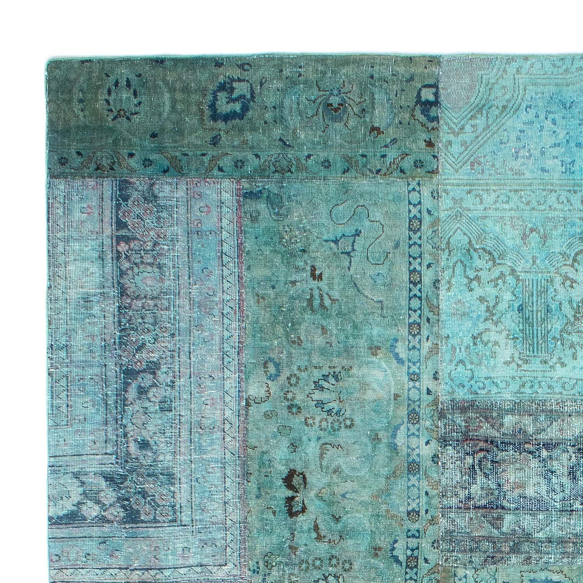 Patchwork-tæppe - 299 x 238 cm - flerfarvet