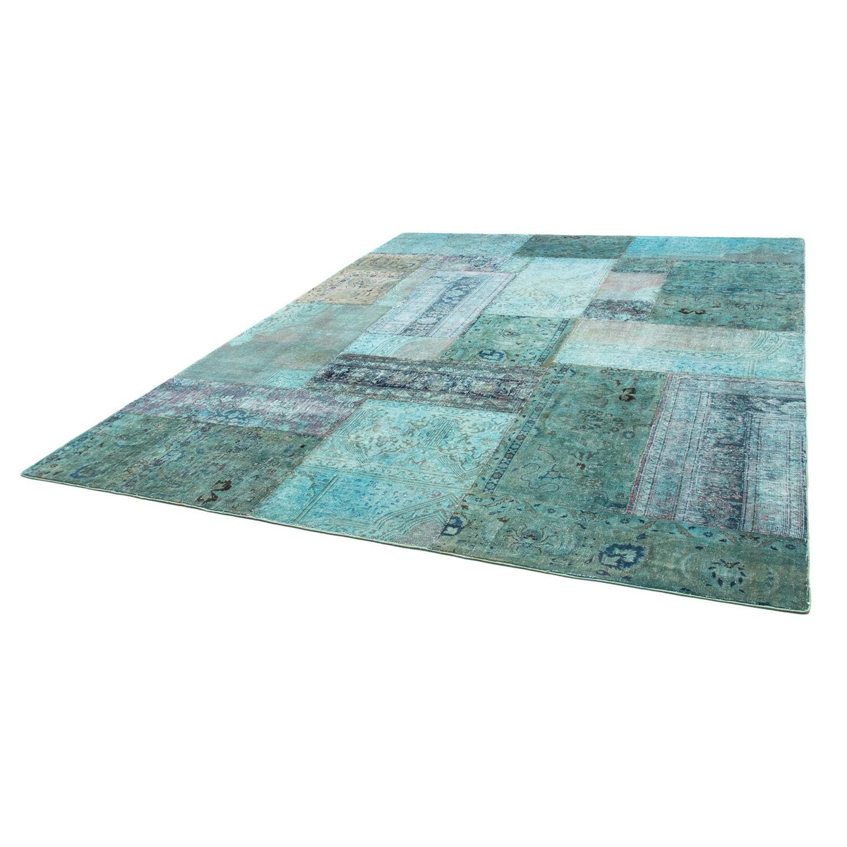 Patchwork-tæppe - 299 x 238 cm - flerfarvet