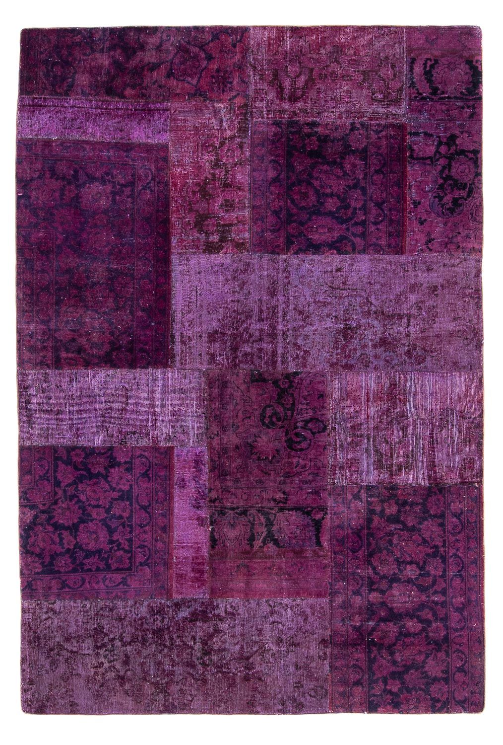 Patchwork-tæppe - 271 x 180 cm - flerfarvet