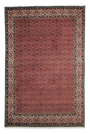 Persisk tæppe - Bijar - 299 x 203 cm - lysrød