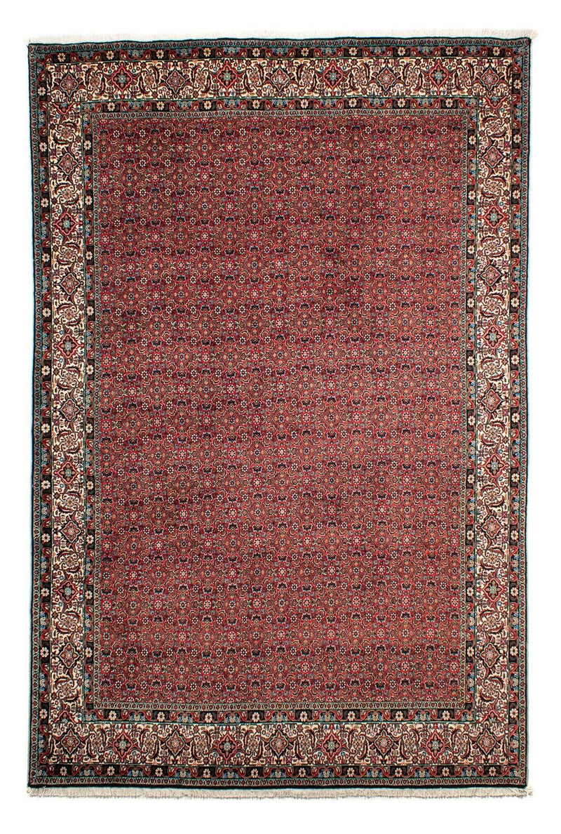 Persisk tæppe - Bijar - 299 x 203 cm - lysrød