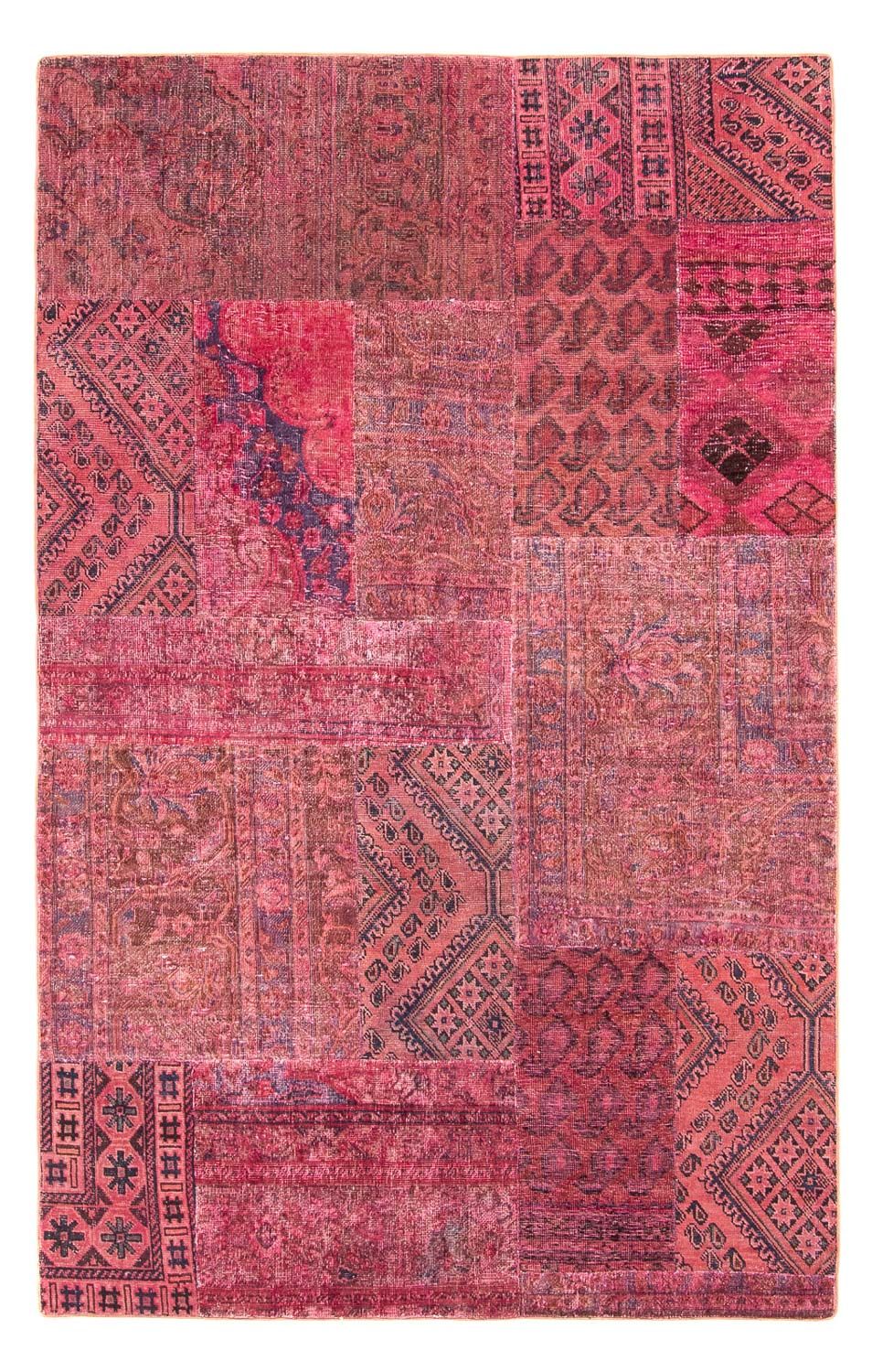 Patchwork-tæppe - 239 x 152 cm - flerfarvet