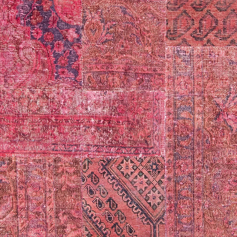Patchwork-tæppe - 239 x 152 cm - flerfarvet