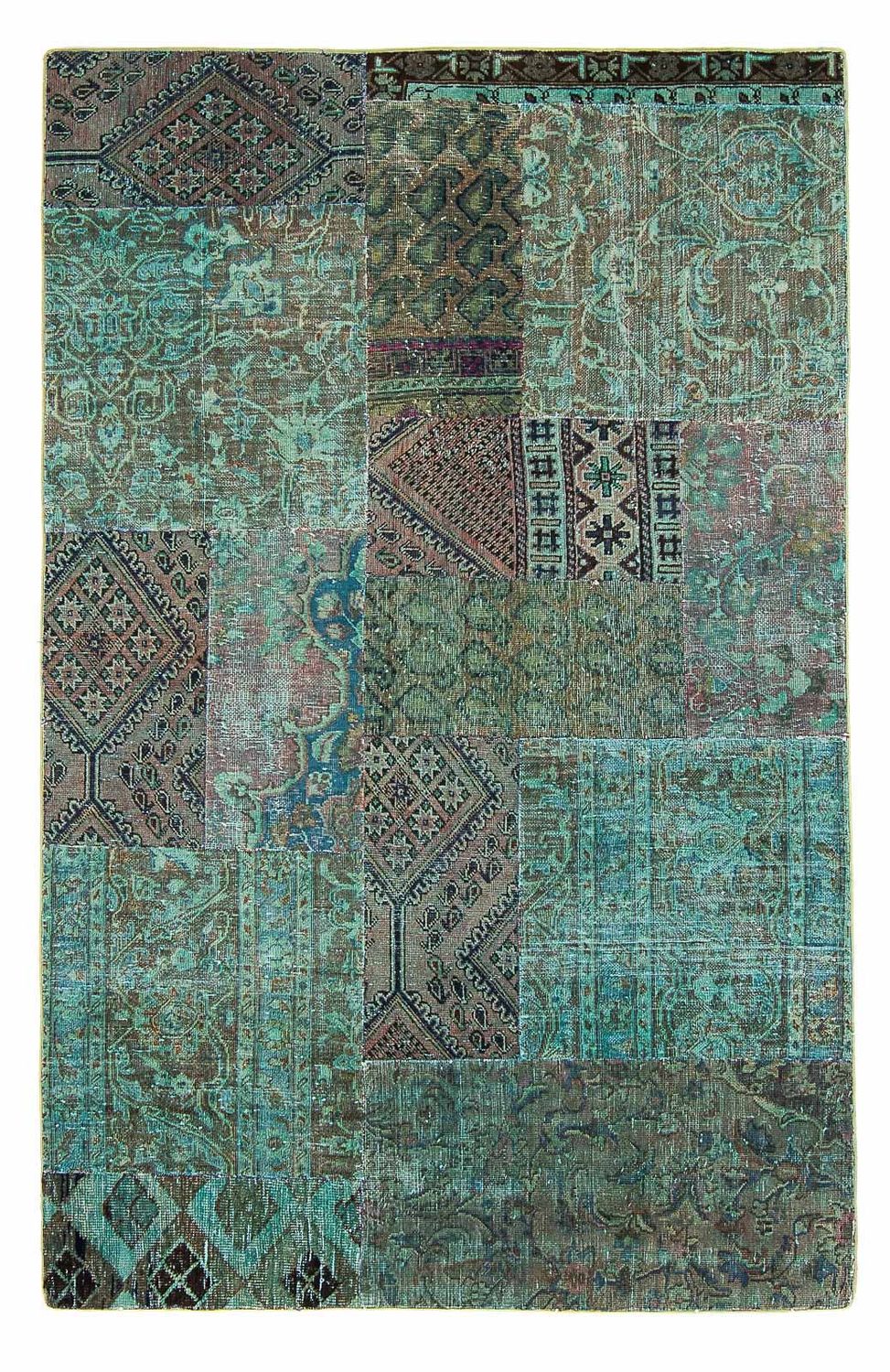 Patchwork-tæppe - 234 x 150 cm - flerfarvet