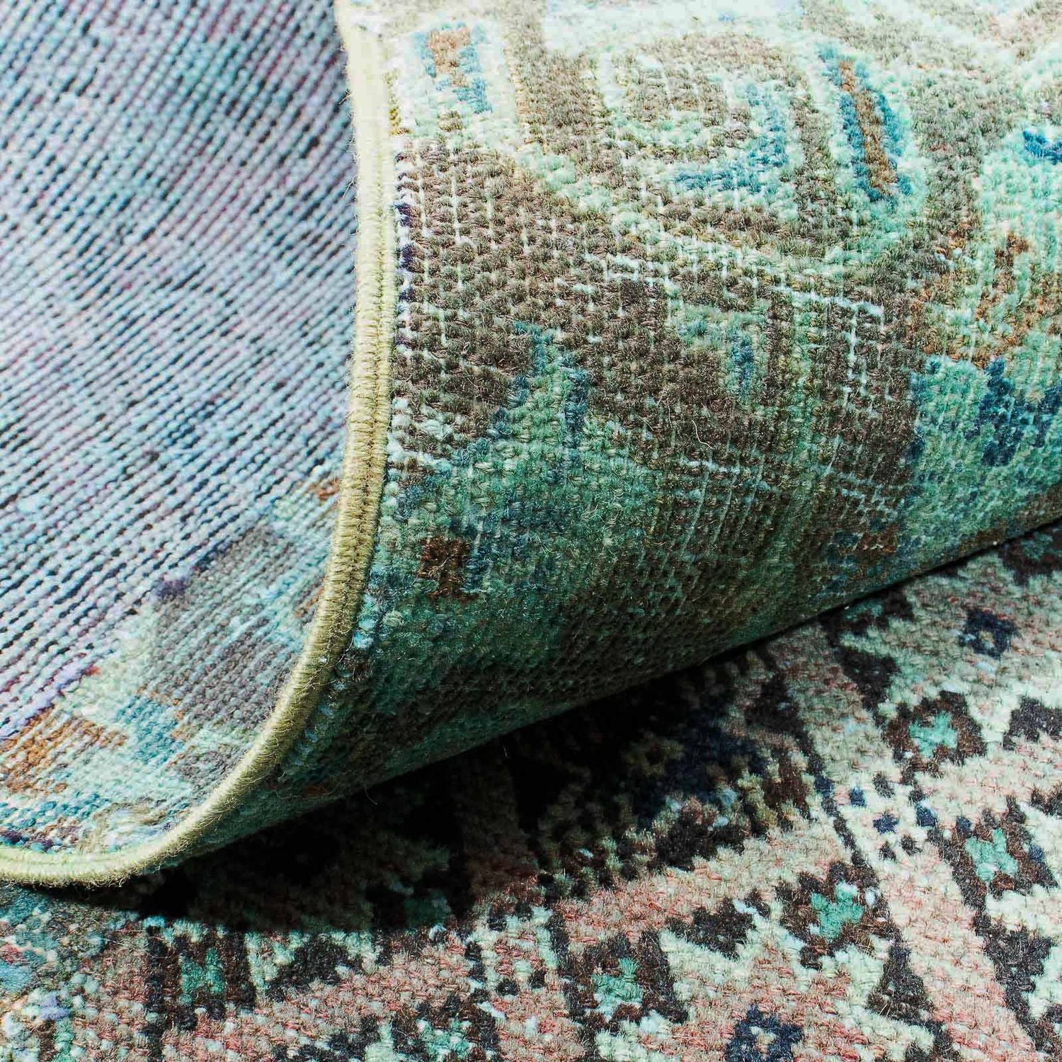 Patchwork-tæppe - 234 x 150 cm - flerfarvet