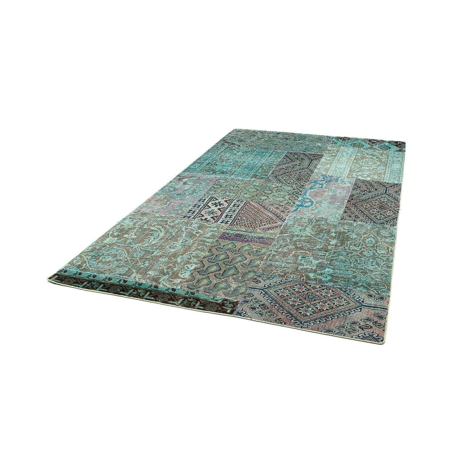 Patchwork-tæppe - 234 x 150 cm - flerfarvet